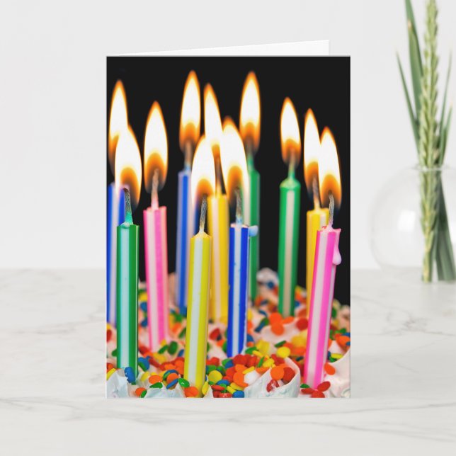 Tarjeta Birthday Candle Humor (Anverso)