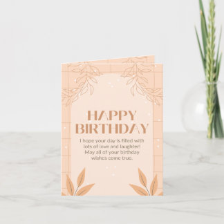 Tarjeta birthday card