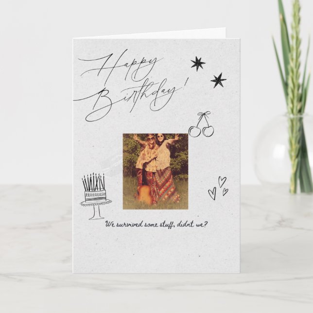 Tarjeta Birthday card for friend (Anverso)