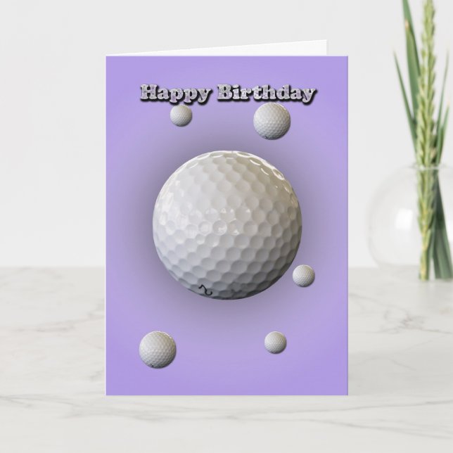 Tarjeta Birthday Card for Golfer (Anverso)