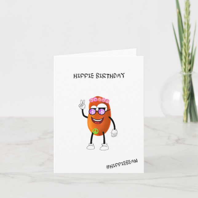 Tarjeta Birthday Card - Hippie Birthday (Anverso)