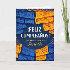 Tarjeta birthday card in spanish for men 