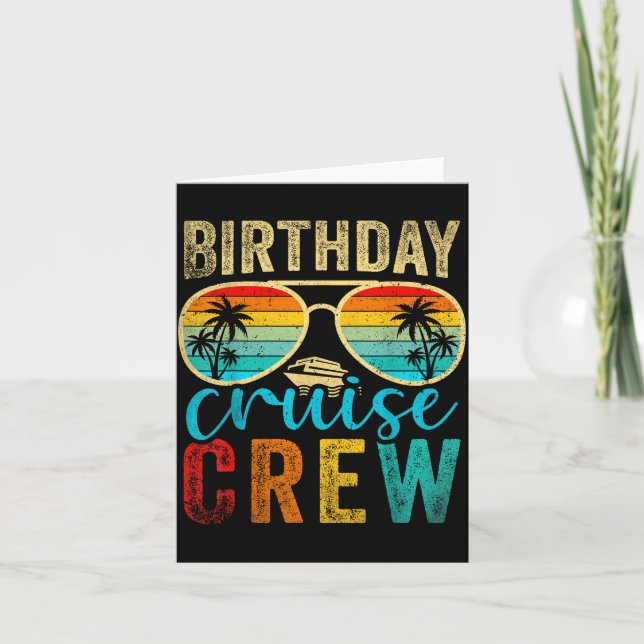 Tarjeta Birthday Cruise Crew Cruise Birthday Cruising Trip (Anverso)