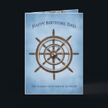 Tarjeta Birthday, DAD, Ship's Wheel, Helm<br><div class="desc">See same and/or similar image on other greeting cards,  mugs,  T-Shirts</div>