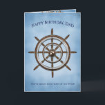 Tarjeta Birthday, DAD, Ship's Wheel, Helm<br><div class="desc">See same and/or similar image on other greeting cards,  mugs,  T-Shirts</div>