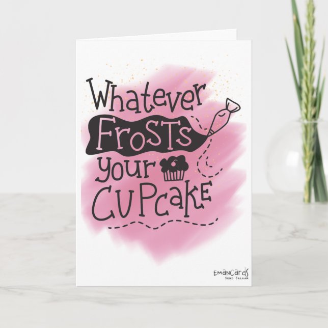 Tarjeta Birthday- Frost for your cupcake (Anverso)
