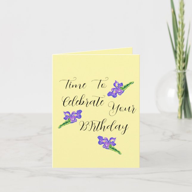 Tarjeta Birthday G Card : Time To Shine . (Anverso)