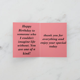 Tarjeta birthday gift card, Pink