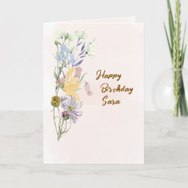 Tarjeta Birthday Greetings Card 