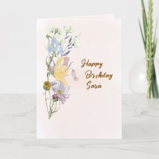Tarjeta Birthday Greetings Card