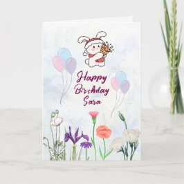 Tarjeta Birthday Greetings Card 