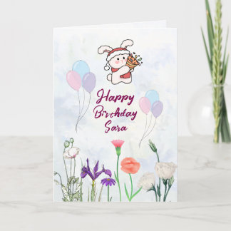 Tarjeta Birthday Greetings Card