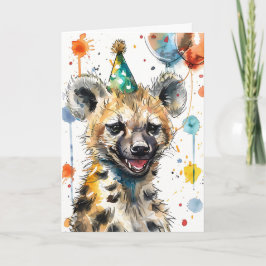 Tarjeta Birthday Hyena