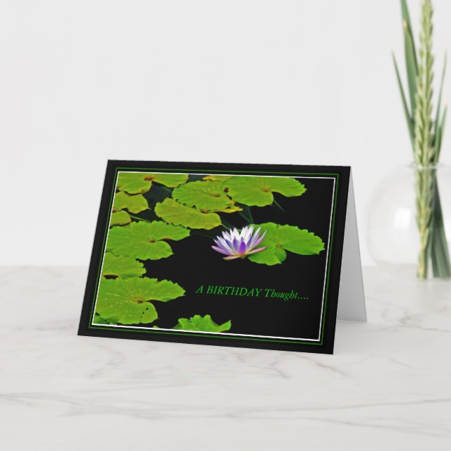 Tarjeta BIRTHDAY Lily Pad (Anverso)
