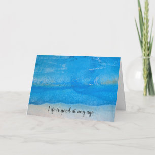 Tarjeta birthday- old textured paint abstract