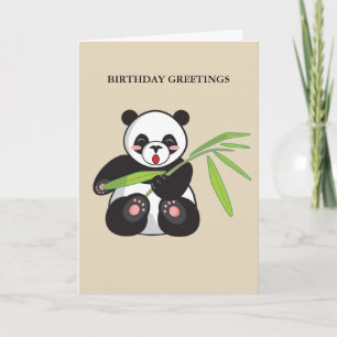 Tarjeta Birthday Panda