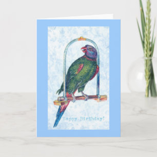 Tarjeta Birthday Parrot