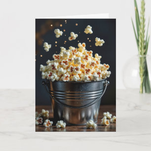 Tarjeta Birthday Popcorn Bucket
