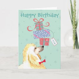 Tarjeta Birthday Presents Poodle