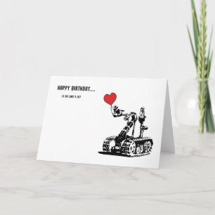 Tarjeta Birthday Robot