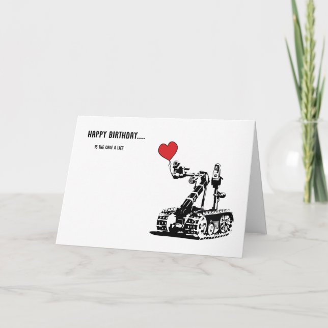 Tarjeta Birthday Robot (Anverso)