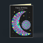 Tarjeta Birthday Sister Kaleidoscope Abstract Design<br><div class="desc">Unique design for that special person who is one of a kind.  See the same image for other categories including birthdays and different expressions i.e. thank you,  thinking of you,  etc.</div>