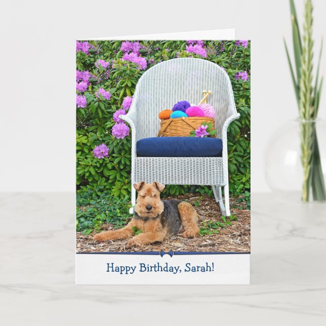 Tarjeta Birthday Terrier (Anverso)