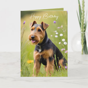 Tarjeta Birthday Welsh Terrier