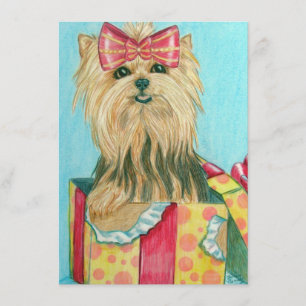 Tarjeta Birthday Yorkie