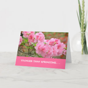 Tarjeta BirthdayCard, "Menor que Springtime..."