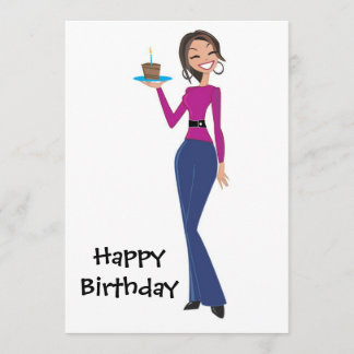 Tarjeta BirthdayGirl, feliz cumpleaños