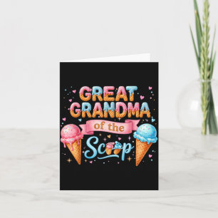 Tarjeta Bisabuela de The Scoop Ice Cream Gender Reveal