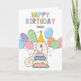 Tarjeta Biscuit Samoyed Dog Happy Birthday Card