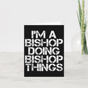 Tarjeta Bishop Funny Surname Family Tree Birday Reunion