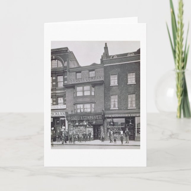 Tarjeta Bishopsgate, de los "edificios históricos de (Anverso)