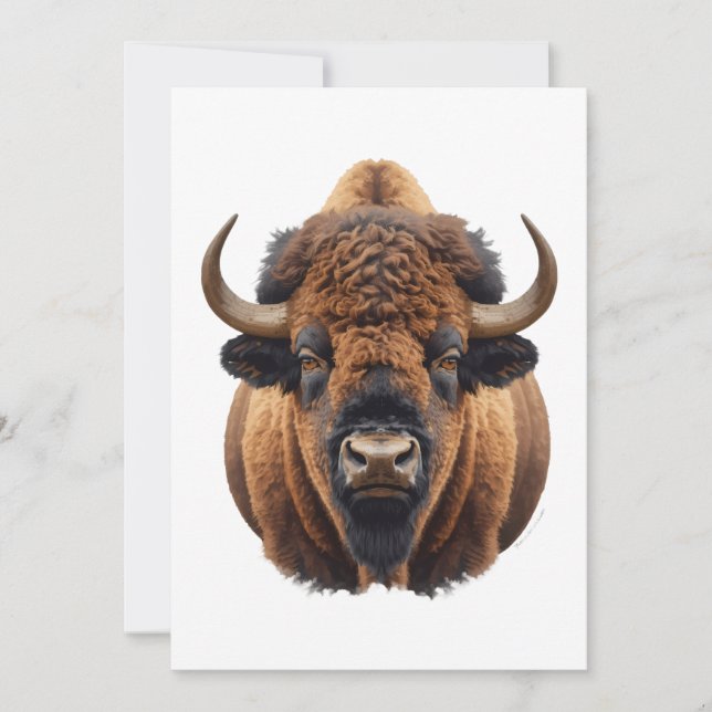 Tarjeta Bison / Buffalo (Anverso)
