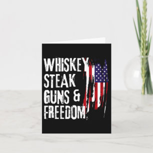 Tarjeta Bistec De Whisky Armas Y Libertad Genial Whisky Li