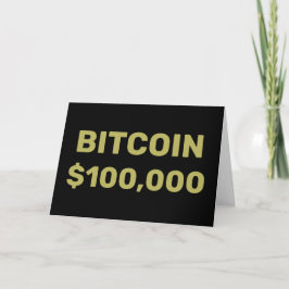 Tarjeta Bitcoin 100000 Celebración