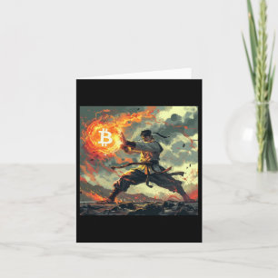Tarjeta Bitcoin Black Strand Judo Martial Arts Karate