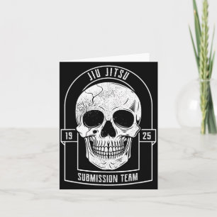 Tarjeta BJJ Cráneo - Jiu Jitsu Brasileño MMA