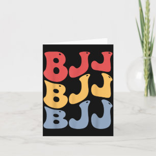 Tarjeta BJJ Groovy Jiu Jitsu Brasileño
