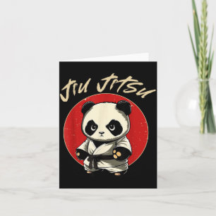Tarjeta BJJ MMA Panda - Divertido Jiu Jitsu Brasileño