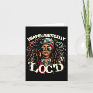 Tarjeta Black Afro Queen Black Hist de Loc sin arrepentimi