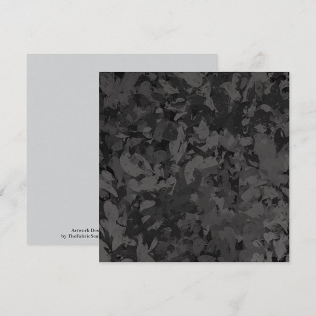 Tarjeta Black And Gray Abstract Graphic Art Design (Anverso / Reverso)