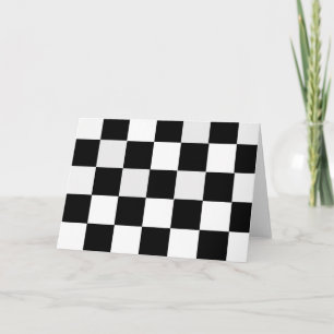 Tarjeta Black and White Checkered