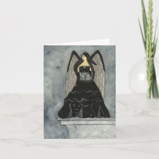 Tarjeta Black Angel Notecard