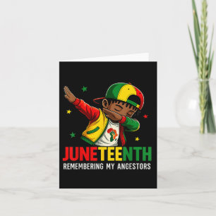 Tarjeta Black Boy Junetne recuerda a mis antepasados