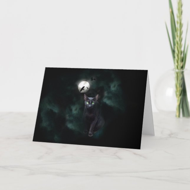 Tarjeta Black Cat Misty Moon Card (Anverso)