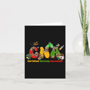 Tarjeta Black Cna Graduation Certified Enfermería Istant B