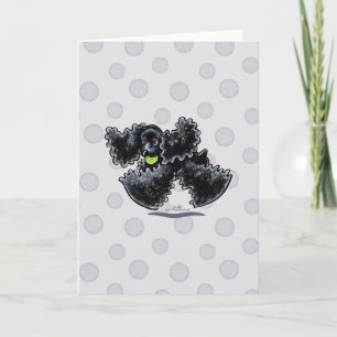 Tarjeta Black Cocker Spaniel Play